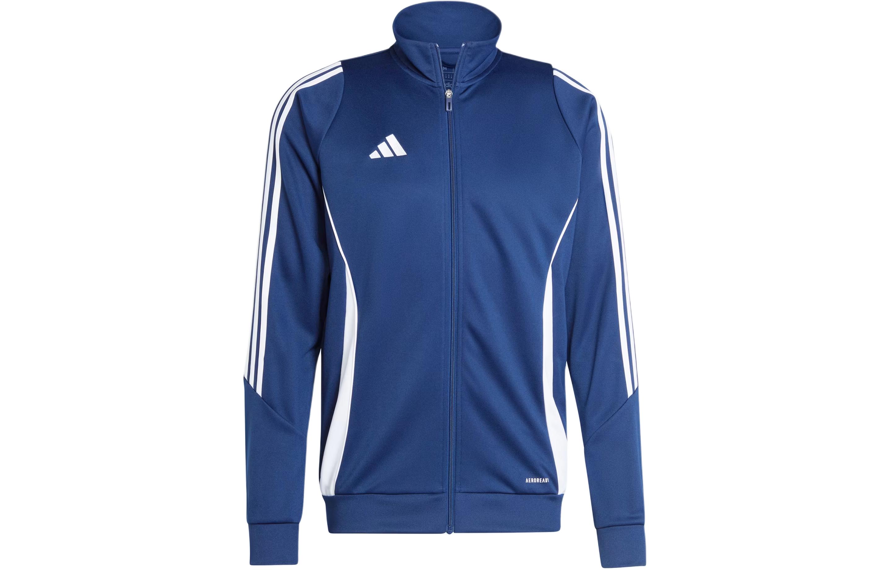adidas Tiro 24 Training Jacket Navy Blue Retro 3-Stripes Track Top IR7498