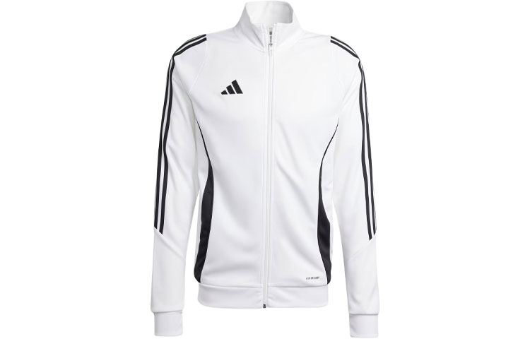 adidas Tiro 24 Training Jacket White Retro Track Jacket with 3 Stripes IV7251