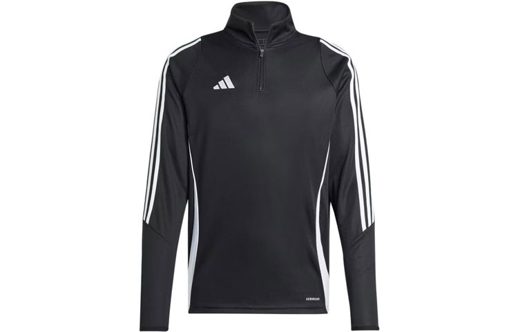 adidas Tiro 24 Training Top Black Retro Football Long Sleeve Shirt. IJ9963
