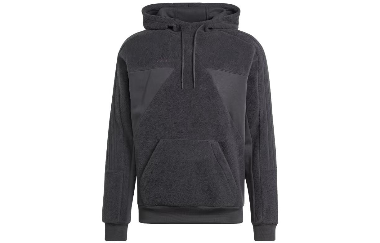 adidas Tiro Fleece Hoodie Solid Logo Sweatshirt Men’s Dark Grey IA3058