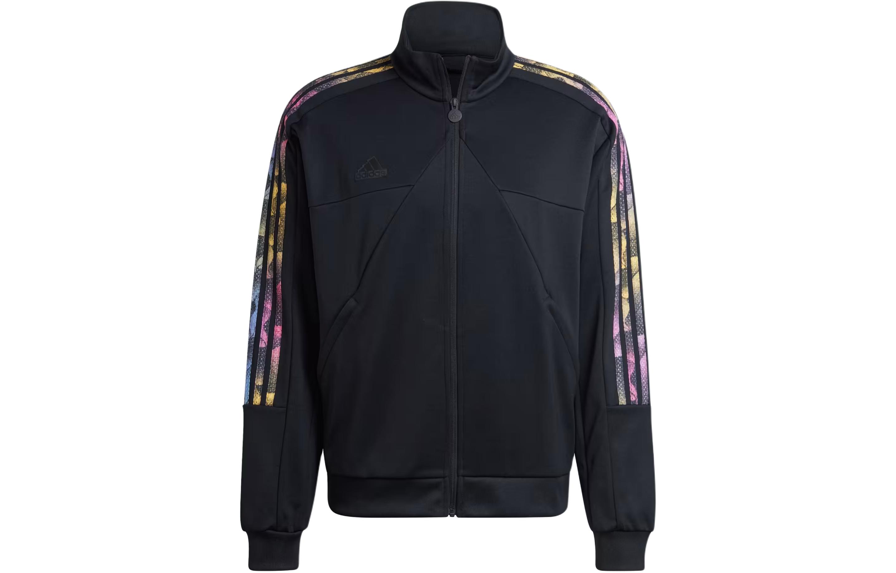 adidas Tiro Rack Jacket Black Letter Logo Full-Zip Track Jacket IP3787