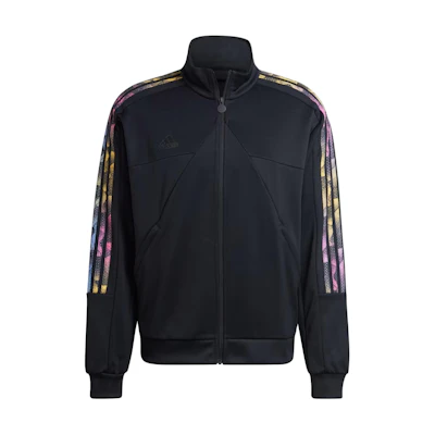 adidas Tiro Rack Jacket Black Letter Logo Full-Zip Track Jacket IP3787