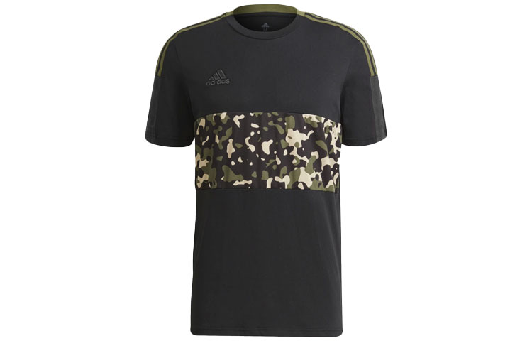 adidas Tiro Tee AOP Retro Soccer Short-Sleeve T-Shirt Black. GU8189