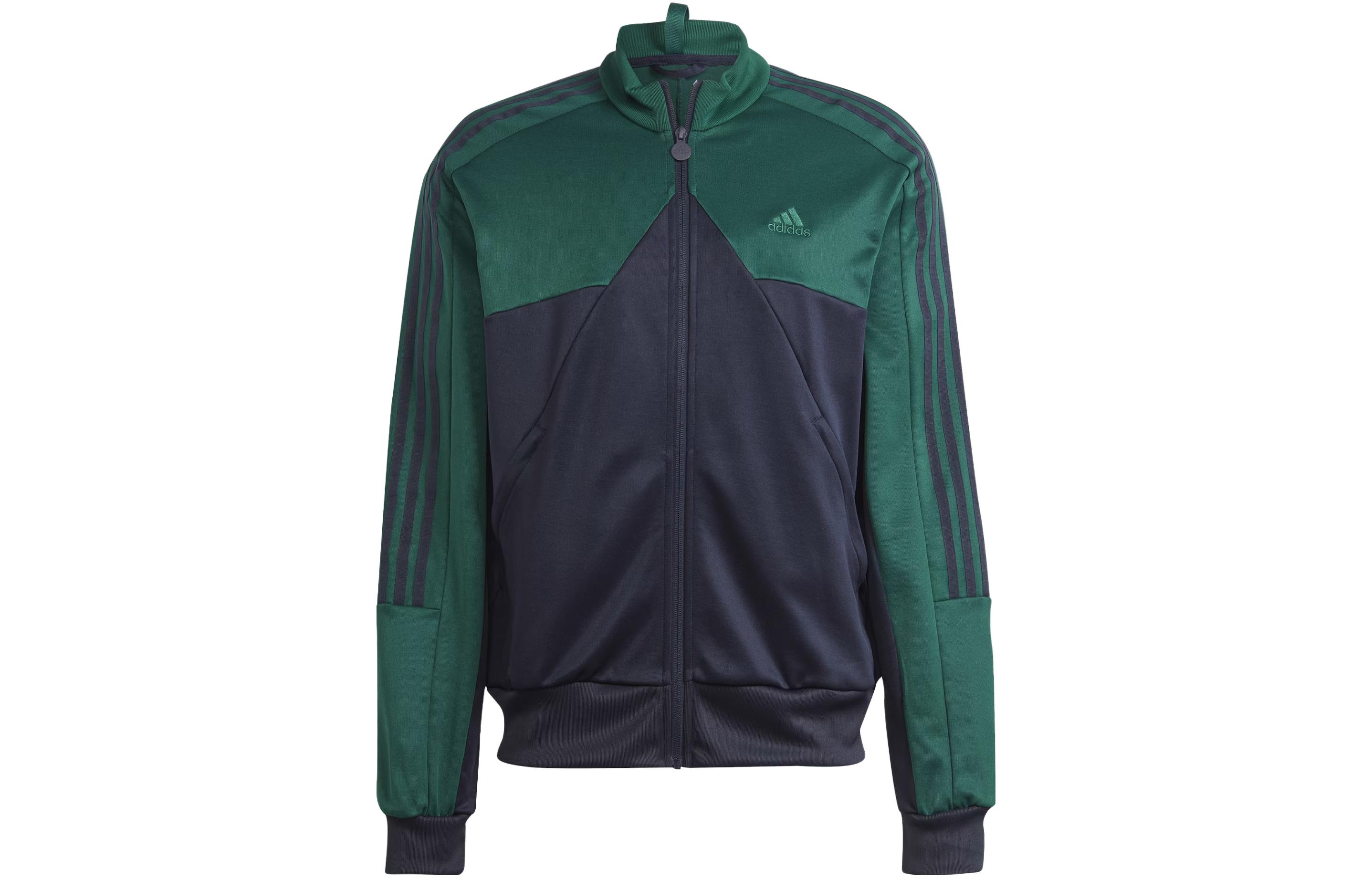 adidas Tiro Track Top Retro Zip Jacket in Ink Blue with Stripes IM2895