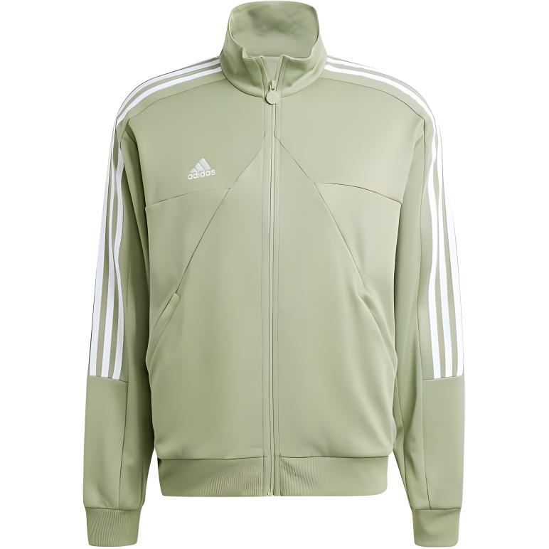 adidas Tiro Track Top Tent Green/White Stand Collar Jacket Long Sleeve IY4284