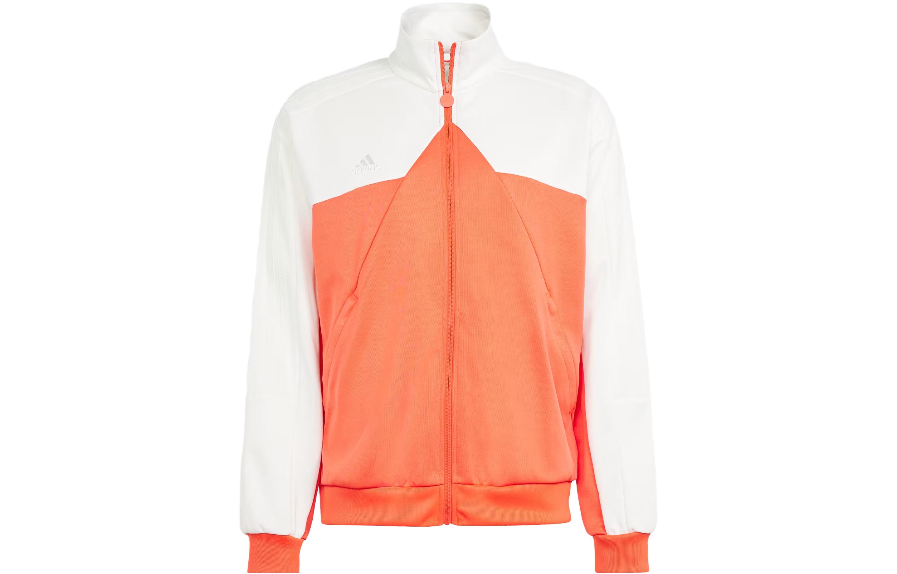 adidas Tiro Track Top Zip Jacket Orange White Colorblock IS1531