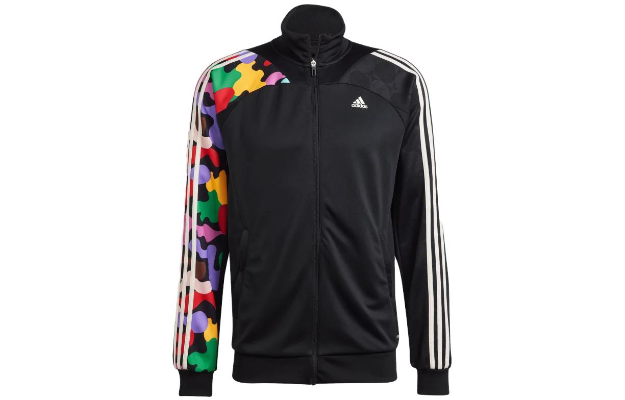 adidas Tiro Training Pride Camo Colorblock Track Jacket Black Mens IJ3000