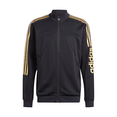 adidas Tiro Wordmark Track Jacket Retro Black Striped Letter Print IM2920