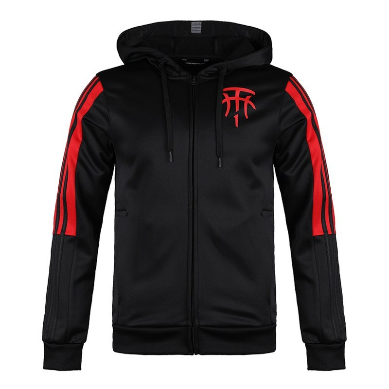 adidas TMAC Basketball Hoodie Jacket Black DZ0823