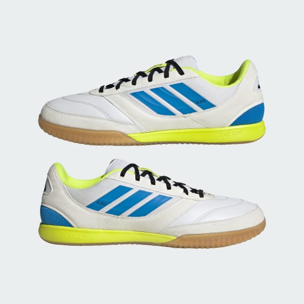 Cheap Adidas Top Sala Competition II Sepatu Futsal Putih/Biru/Listrik Kuning JP6983