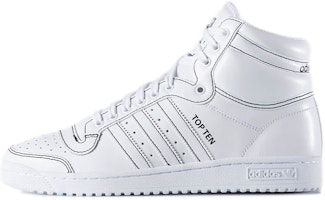 adidas Top Ten Hi 'Triple White' F37588 adidas Top Ten Hi 'Triple White' F37588