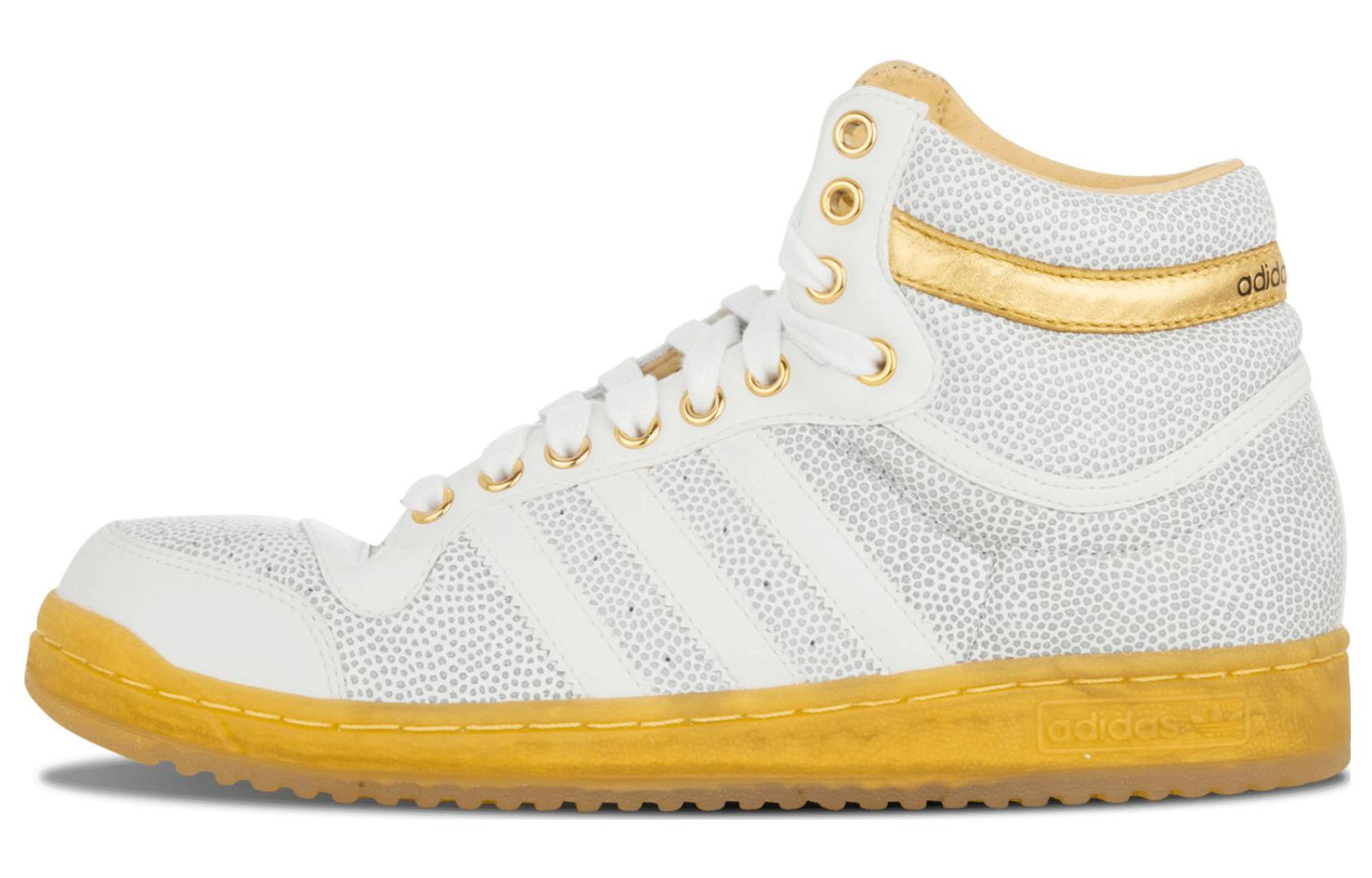 Buy UNDEFEATED x Estevan Oriol x adidas originals Top Ten 1979 高帮 板鞋 白金色 特殊鞋盒 限量編號版