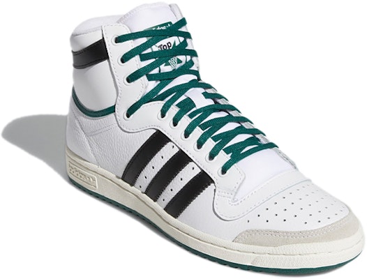 阿迪达斯 Top Ten 高帮 '白色学院绿' EF6364 Lookbook 阿迪达斯 Top Ten 高帮 '白色学院绿' EF6364