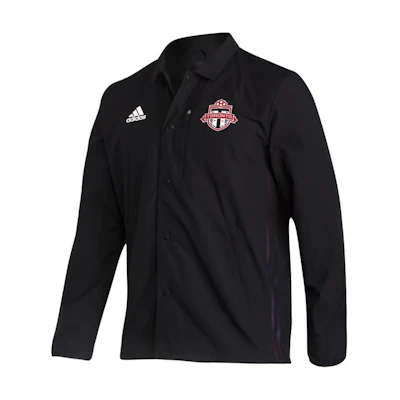 adidas Toronto FC Letter Print Single-Breasted Long Sleeve Jacket Black HI0102