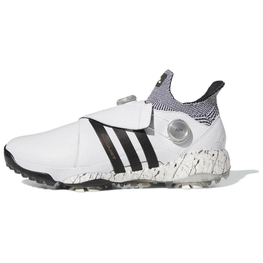 adidas Tour360 Golf Shoes Low-Top White Black Cushioned Durable. GW2109