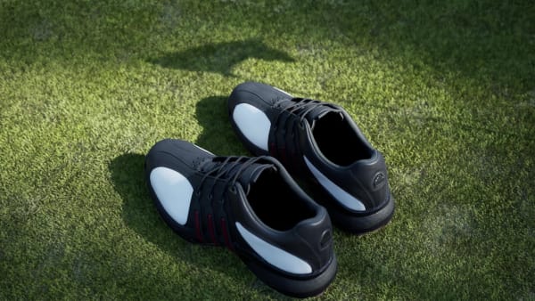 Lookbook Adidas Tour 360 20e Anniversaire Chaussures Golf Blanc/Noir/Rouge Power JP5875