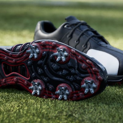 Adidas Tour 360 20th Anniversary Sepatu Golf Putih/Hitam/Merah. JP5875 1