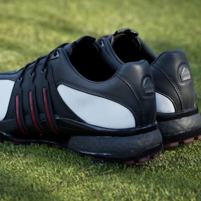 Adidas Tour 360 20th Anniversary Sepatu Golf Putih/Hitam/Merah. JP5875 2