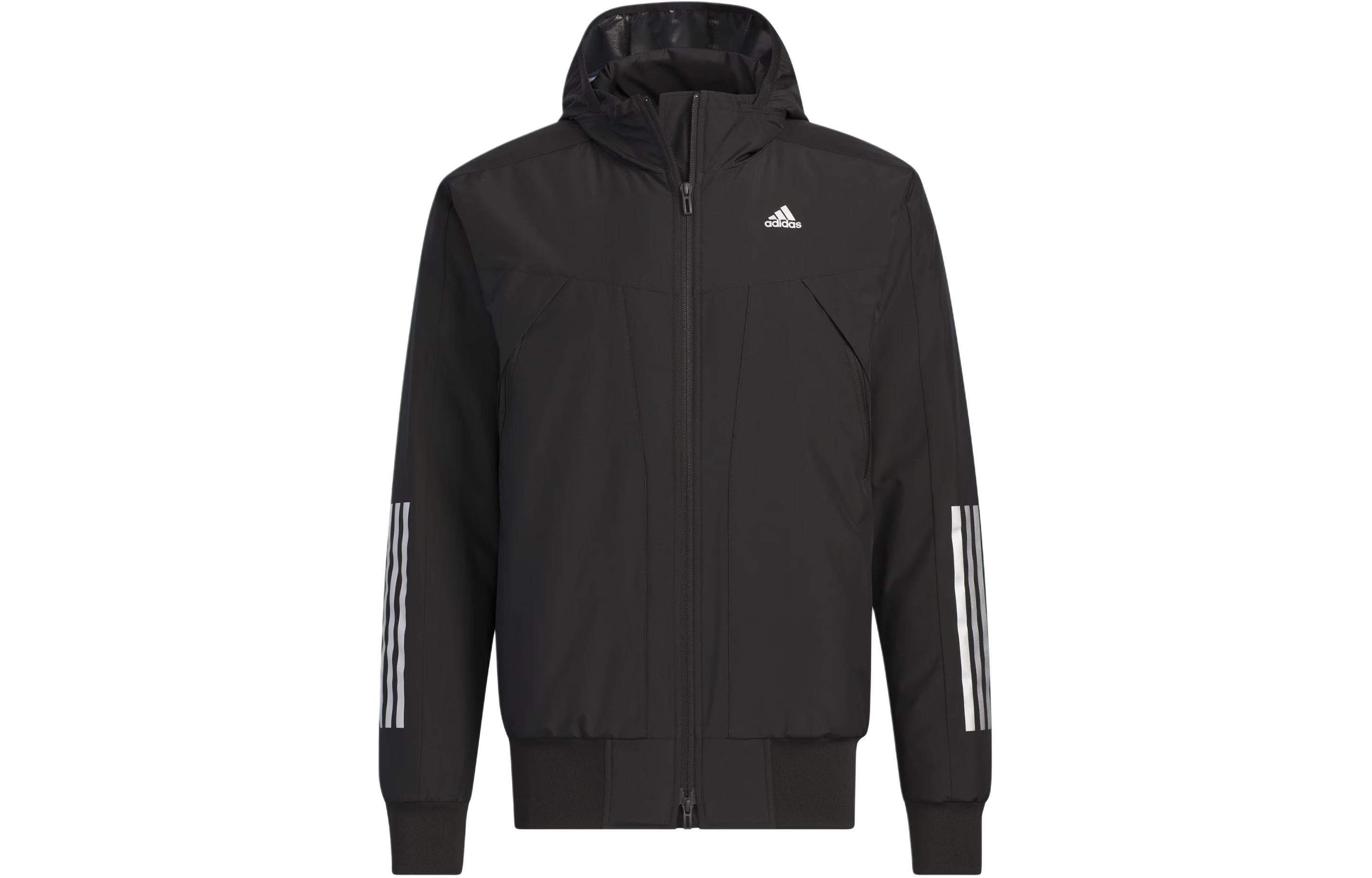 adidas Track Hybrid Light Padded Jacket Black Outdoor Sportswear IS0363