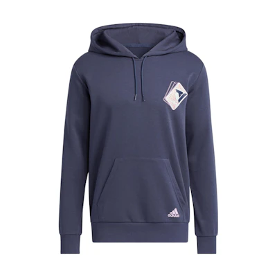 adidas Trae 2 Doubt H Blue Hoodie with Graphic Print and Kangaroo Pocket Men HG4437