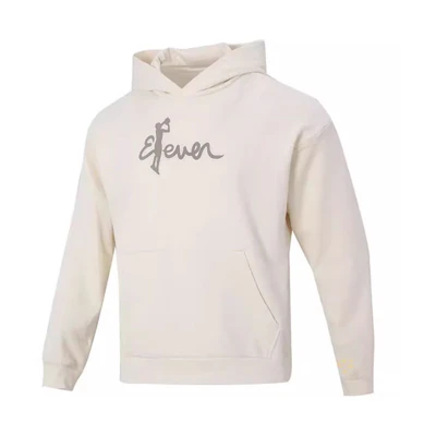 adidas Trae Hoodie Beige Alphabet Print Basketball Pullover for Men IL1619