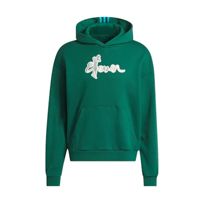 adidas Trae Hoodie Green Basketball Pullover with Letter Prints IL1620