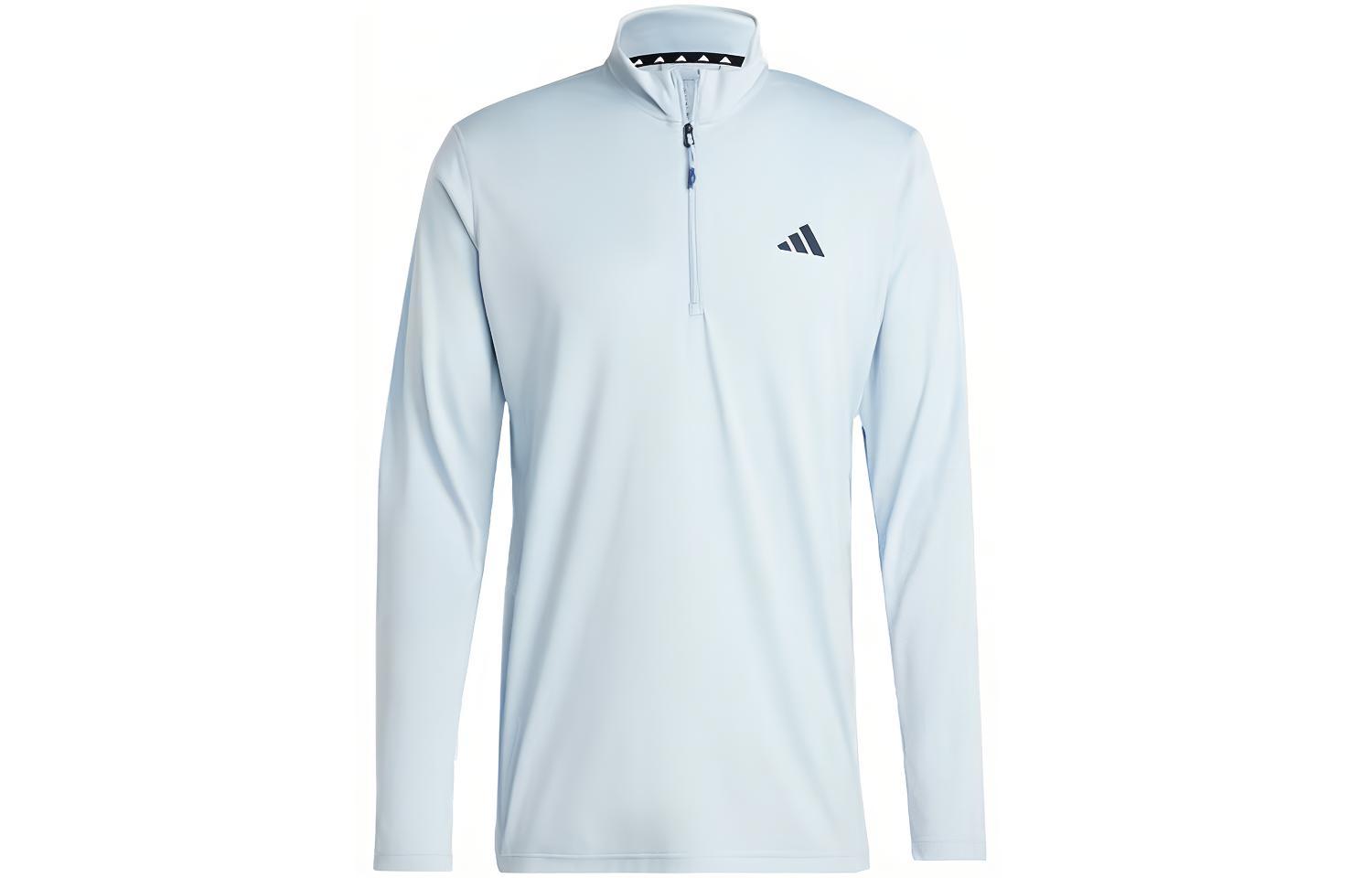 adidas Train Essentials Seasonal 1/4-Zip Sweatshirt Men’s Light Blue IJ9620