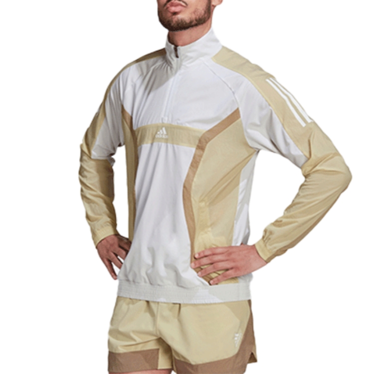 adidas Training Logo Half-Zip Colorblock Jacket White HP1879