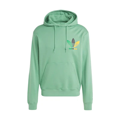 adidas Training Supply Logo Hoodie Green - Long Sleeve Activewear IZ2583