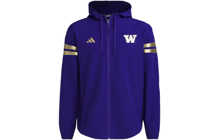 adidas Training Washington Strategy Navy Full-Zip Jacket Colorblock Print HY0218