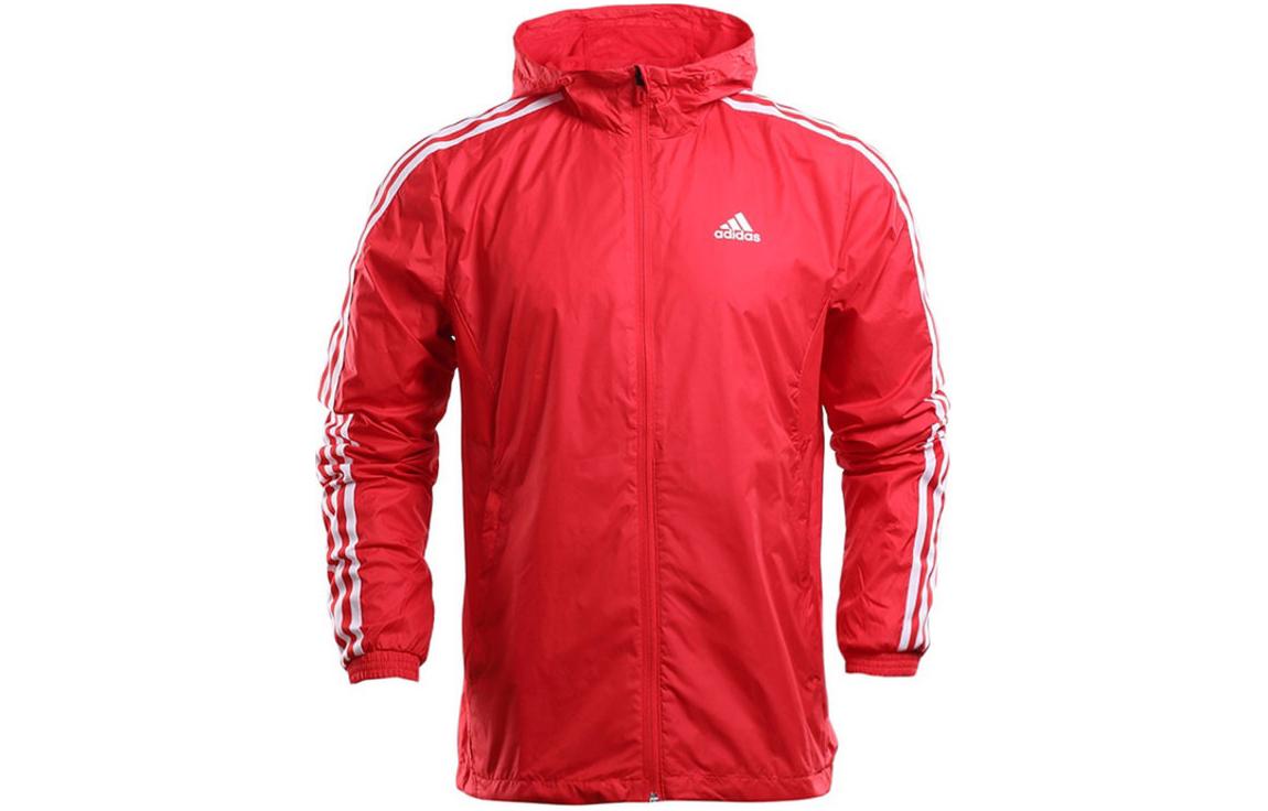 adidas Training Zip-Up Hoodie Jacket Red AJ3682