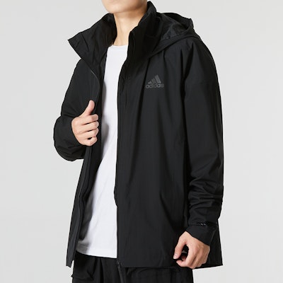 adidas Traveer RR J 黑色連帽外套 休閒編織標誌條紋 HG6016 Details for adidas Traveer RR J 黑色連帽外套 休閒編織標誌條紋 HG6016