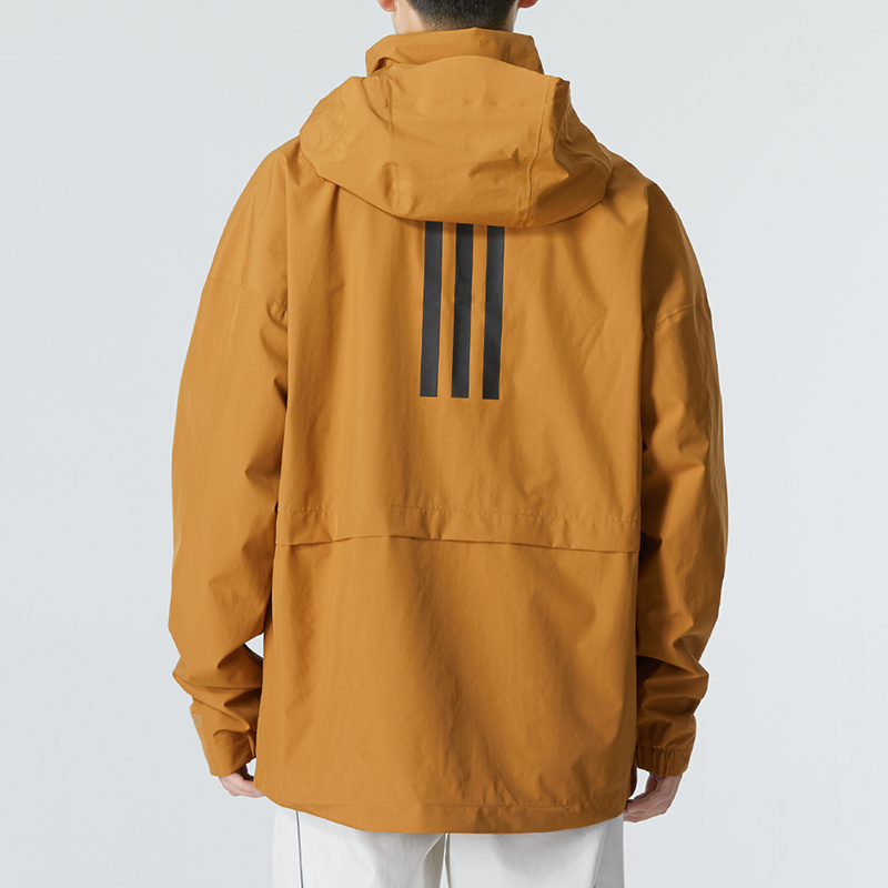 Purchase adidas Traveer RR J Yellow Hooded Logo Stripe Jacket for Men HG6013