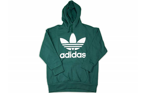 adidas Tref Over Hood Green Pullover Hoodie Casual College Style Sweatshirt CW1248