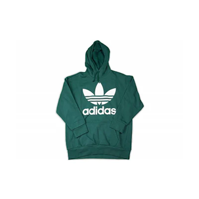 adidas Tref Over Hood Green Pullover Hoodie Casual College Style Sweatshirt CW1248