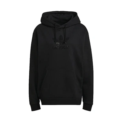 adidas Tref Rhinest HD Black Hoodie Pullover with Rhinestone Logo GN3648