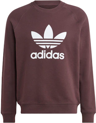adidas Trefoil Adicolor Classics Logo Print Crewneck Sweatshirt Coklat II5759 Buy adidas Trefoil Adicolor Classics Logo Print Crewneck Sweatshirt Coklat II5759
