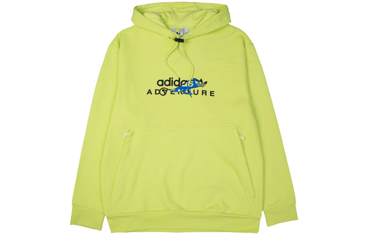 adidas Trefoil Adv Logo Glow Chameleon Hoodie Men’s Semi Frozen Yellow GN2344