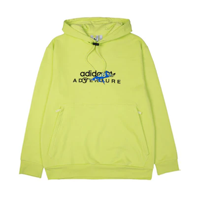 adidas Trefoil Adv Logo Glow Chameleon Hoodie Men’s Semi Frozen Yellow GN2344