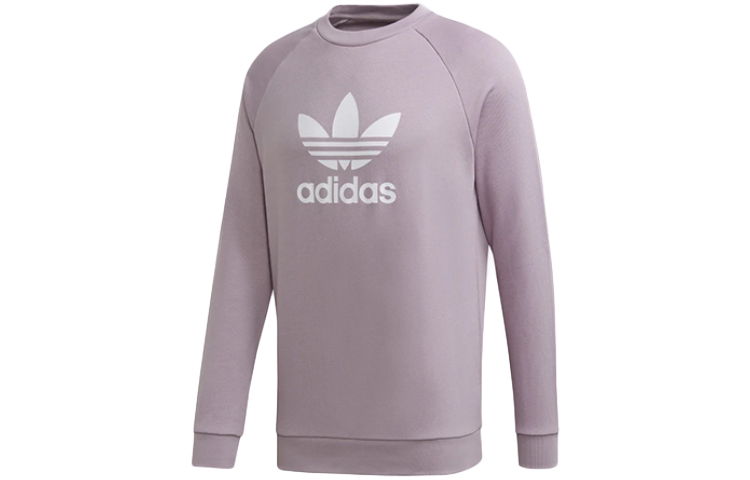 adidas Trefoil Big Logo Crewneck Sweatshirt Purple - ED5946