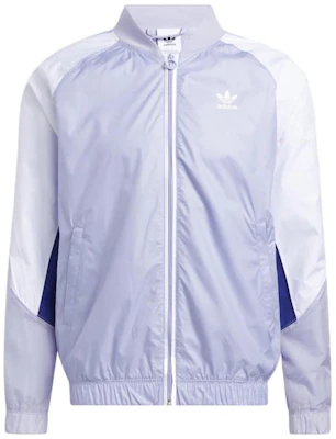 阿迪达斯三叶草双色拼接风衣夹克 - 粉紫色 HC2097 Buy 阿迪达斯三叶草双色拼接风衣夹克 - 粉紫色 HC2097