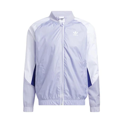 adidas Trefoil Colorblock Windbreaker Jacket - Pink Purple HC2097