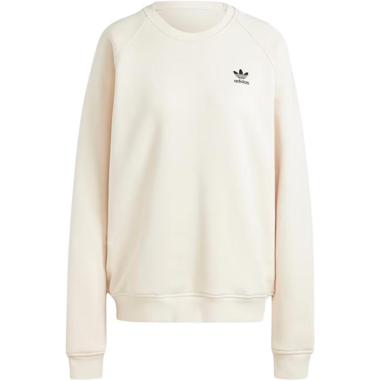 adidas Trefoil Crew Comfortable White Sweatshirt Essentials JI8450