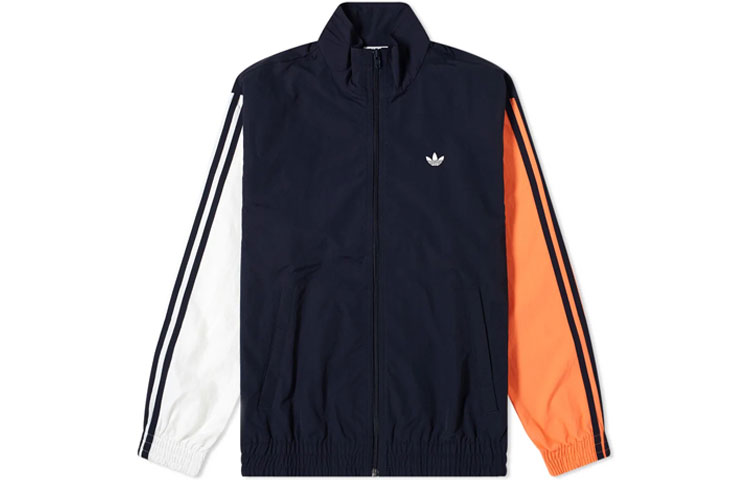 adidas Trefoil Embroidered Striped Retro Track Jacket Ink Blue (Japan Edition) FM1537-JAPAN