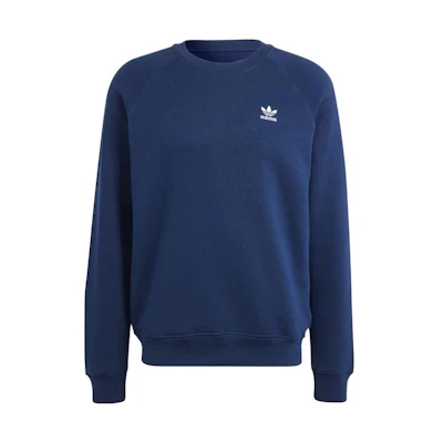 adidas Trefoil Essentials Crewneck Sweatshirt Deep Blue Long Sleeve IM4536