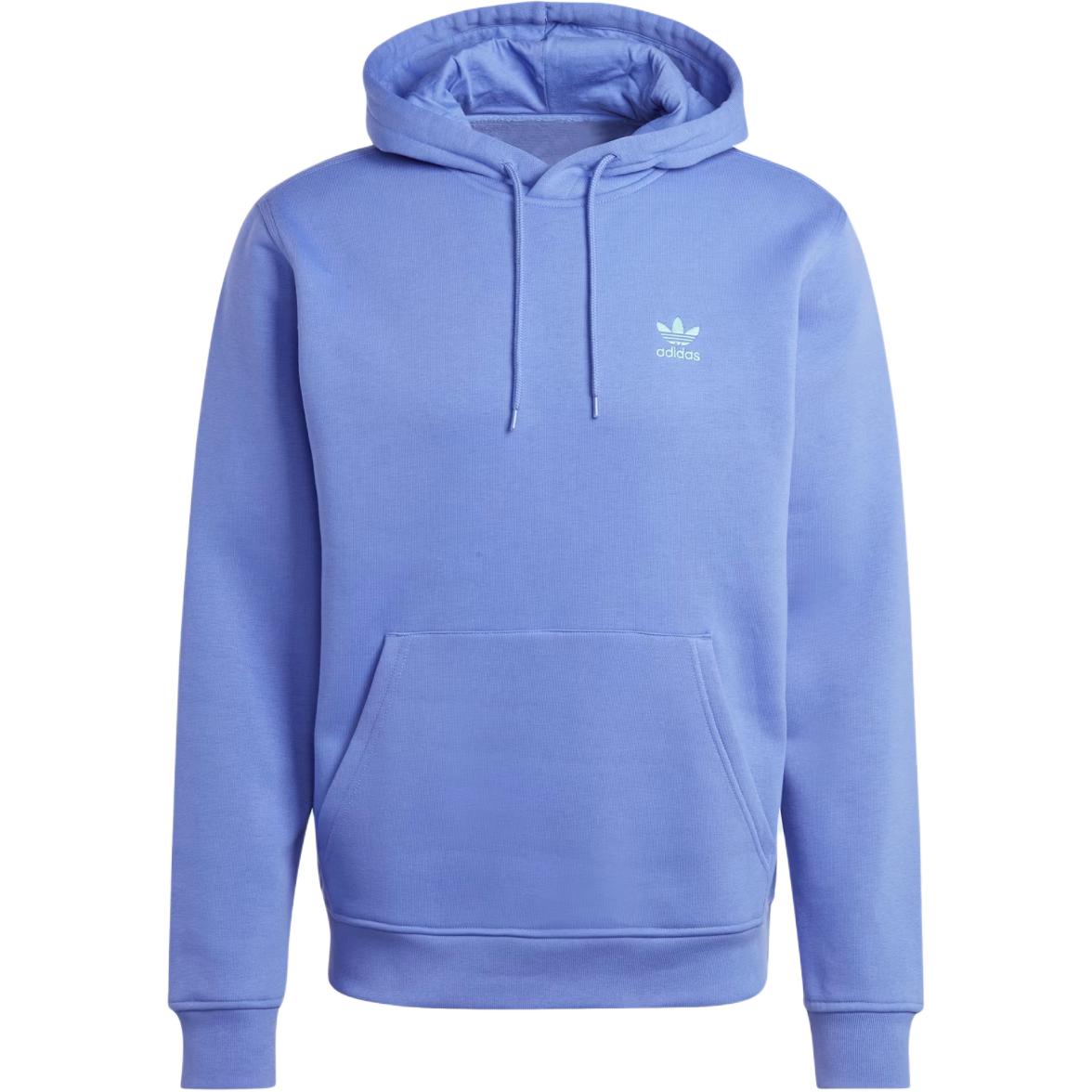 adidas Trefoil Essentials Hoodie Blue - Comfortable Long-Sleeve Pullover IY4926