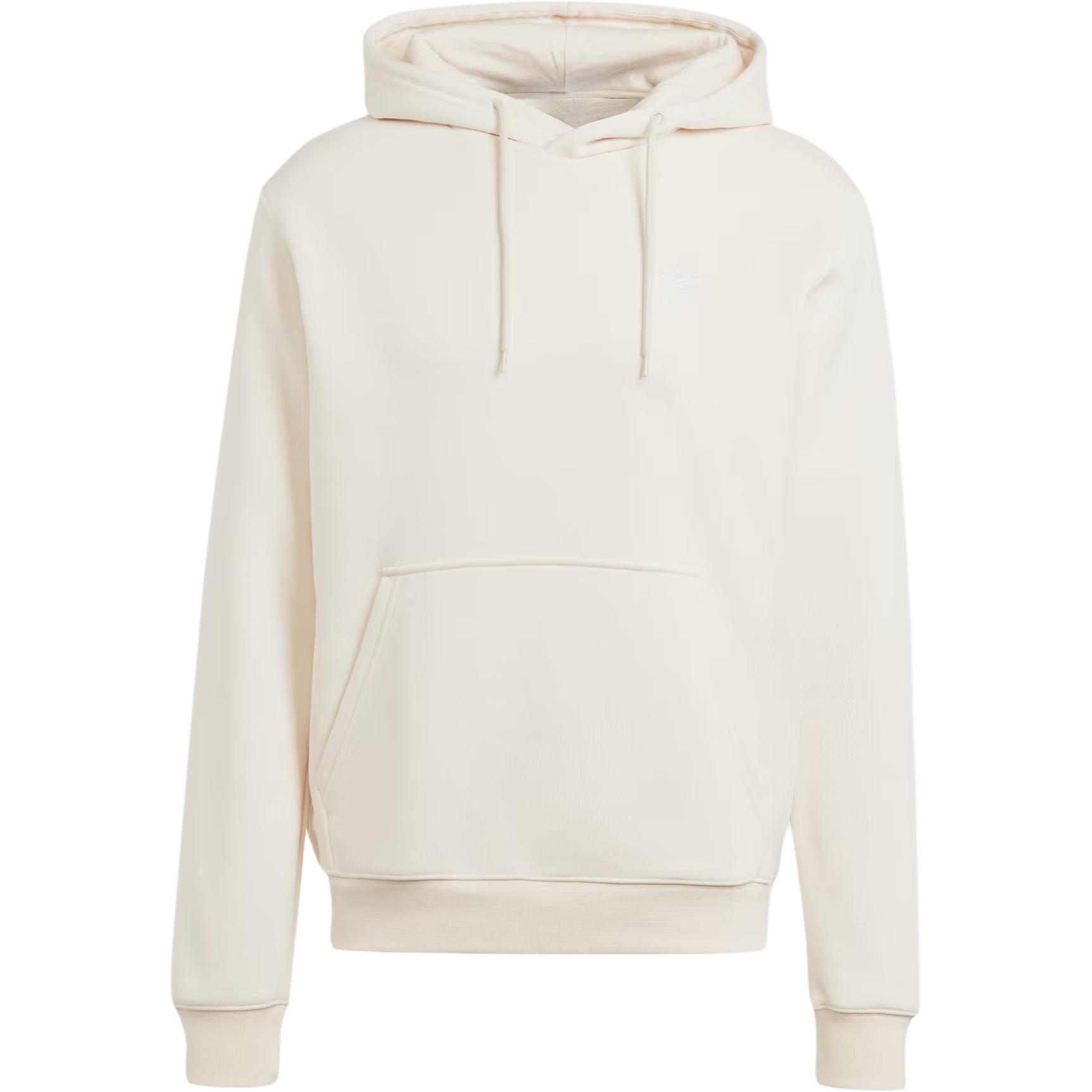 adidas Trefoil Essentials Hoodie White Pullover with Logo Design IM4523