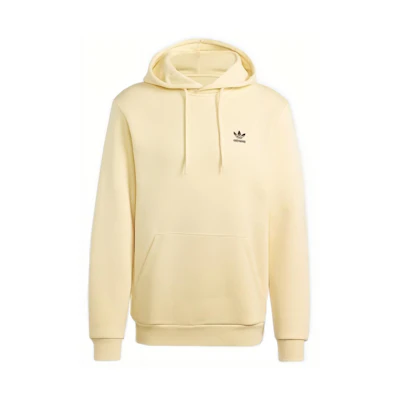 adidas Trefoil Essentials Light Yellow Embroidered Logo Hoodie IA4888