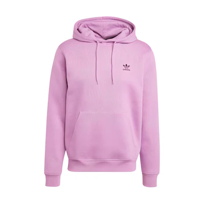 adidas Trefoil Essentials Purple Embroidered Pullover Hoodie Casual IY4924