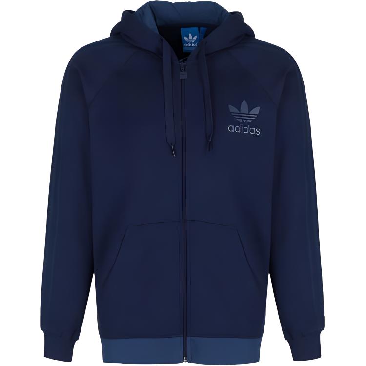 adidas Trefoil Fleece Hoodie Casual Navy Blue AB7586